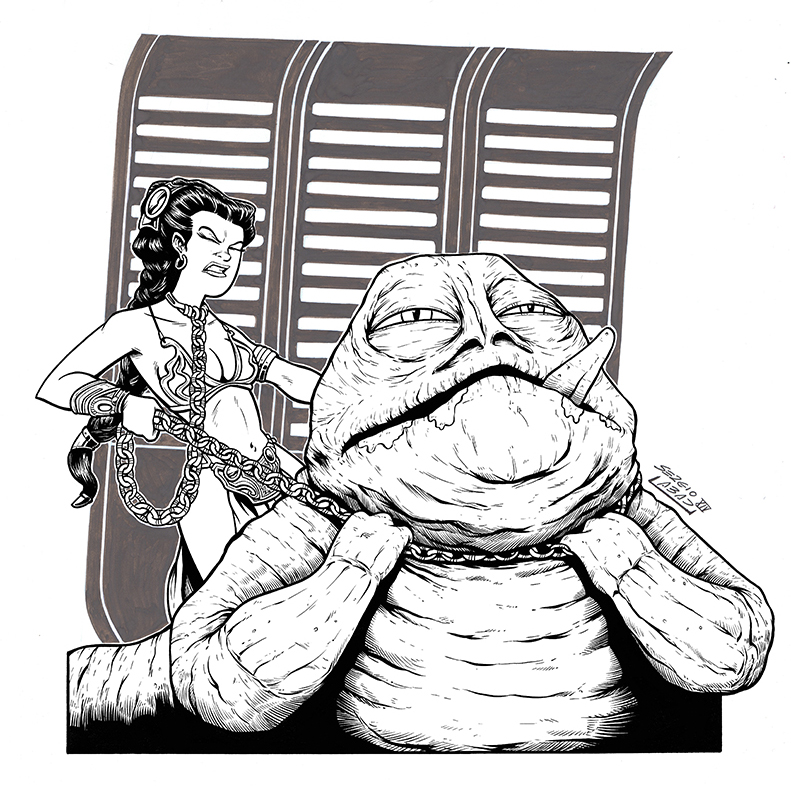 Leia vs Jabba